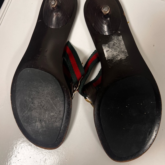 Gucci web thong heel slippers - Picture 6 of 7
